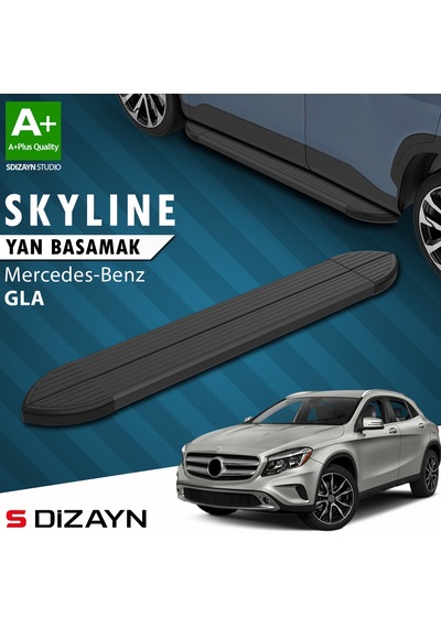S-dizayn Mercedes Gla X156 Skyline Siyah Yan Basamak 183 Cm 2013-2020 A+ Kalite
