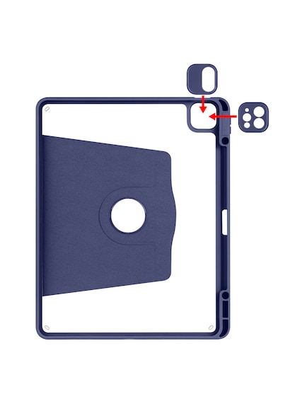 Arabulalaca Apple Uyumlu iPad Air 13 2024 Lacivert Renginde Kalem Bölmeli Dönebilen Stantlı Kılıf Standlı Kapak Arabulalaca Apple Uyumlu iPad Air 13 2024 Lacivert Renginde Kalem Bölmeli Dönebilen Stantlı Kılıf Standlı Kapak