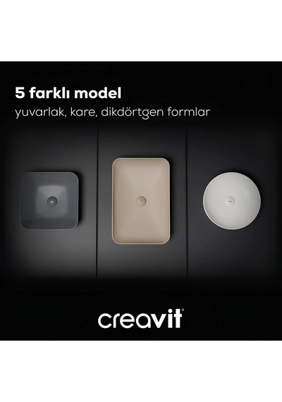 Ultra Dikdörtgen Çanak Tipi Lavabo 60 Cm
