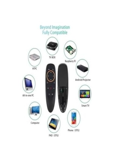 Sesli Kumanda Air-mouse 2.4g Kablosuz Ses Hava Faresi Klavye Uzaktan Kumanda Tv Box Pc İçin