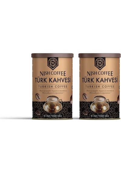 Nish Türk Kahvesi 2 X 250 Gr Teneke Kutu Türk Kahvesi