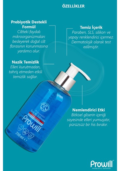 Prowill Prebiyotikli Sıvı El Sabunu 250 ML