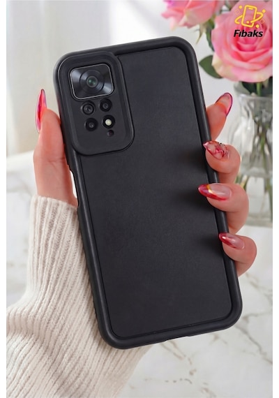 Fibaks Redmi Note 11 Pro/12 Pro 4G Uyumlu Kılıf Kamera Korumalı Yumuşak Dokulu Darbe Emici Silikon Kapak