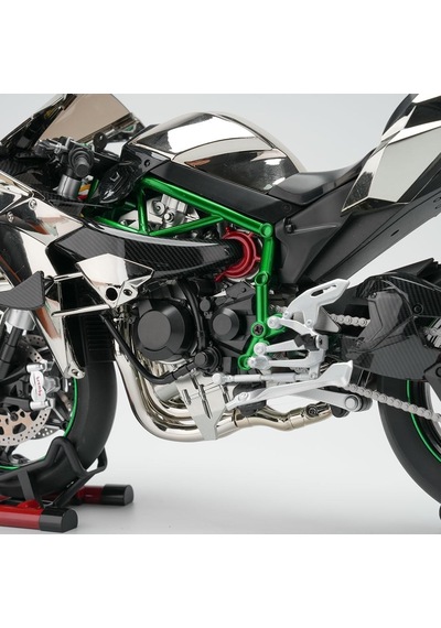 Xlg Kawasaki H2r 1:6 Dinamik Alaşım Motosiklet Modeli Gerçekçi Tasarım