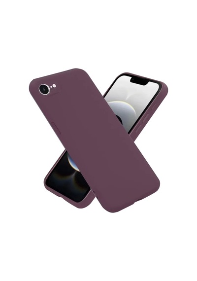 Newface Apple Apple iPhone Uyumlu  16e Kılıf First Silikon - Mürdüm