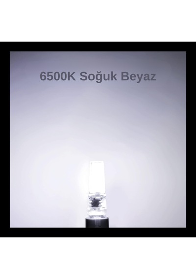 G4 Cob Led Ampul 6500k Soğuk Beyaz Silikon Kapsül Led Aydınlatma 1