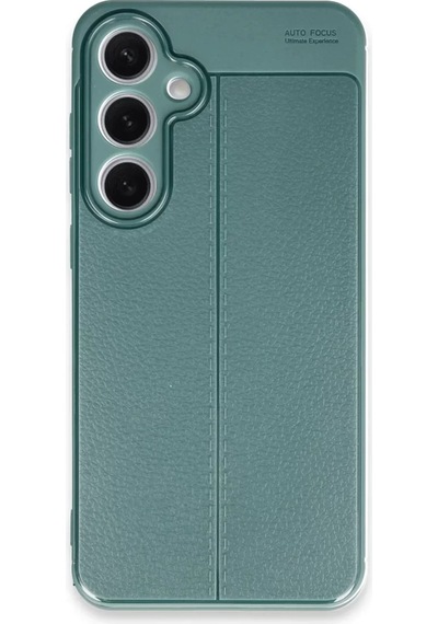 Newface Samsung Galaxy S24 Fe Kılıf Auto Focus Kapak - Koyu Yeşil