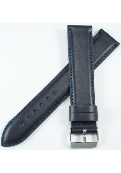 Bizon Ekstra Uzun Deri Saat Kayışı 22mm Lacivert Xxl Saat Kordonu