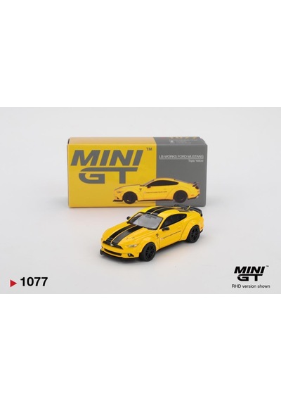 Mini Gt 1077 Lb-works Ford Mustang Triple Sarı 1/64 Model Araba