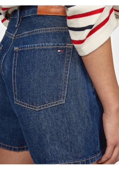 Tommy Hilfiger Dnm Mını Short Hw Ace Kadın Mavi Şort - Ww0ww44385