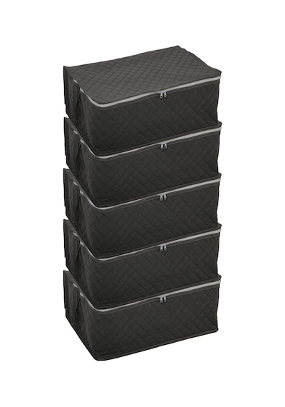 Adarya Home Büyük Boy Yorgan Hurcu 5 Adet 100 x 50 x 50 Gri