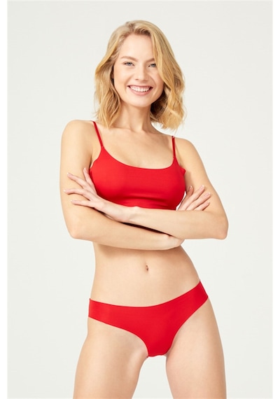 Cottonhill Basic İz Yapmayan Lazer Kesim Kadın Bikini Külot 5'li Paket - 2 Model2 Çok Renkli
