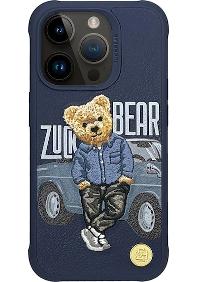 Zuck Bear Apple Uyumlu iPhone 15 Pro San Fransisco Arka Koruma Kılıf - Kahverengi Kahverengi