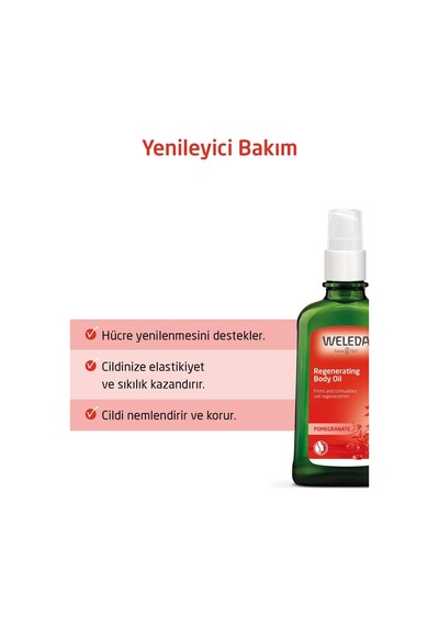 Weleda Organik Nar Özlü Yenileyici Vücut Bakım Yağı 100ml