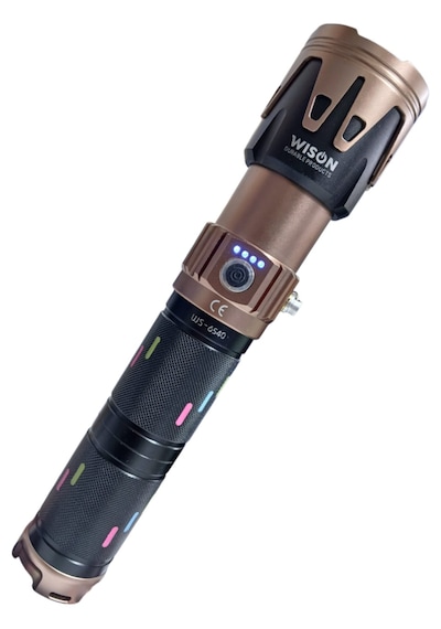 Wıson Ws-6540 Profesyonel Yakıcı Özellikli El Feneri 50w 5000 Lümen 19200 Mah Zoomlu & Type-c Şarjlı Siyah - Kahverengi Wıson Ws-6540 Profesyonel Yakıcı Özellikli El Feneri 50w 5000 Lümen 19200 Mah Zoomlu & Type-c Şarjlı Siyah - Kahverengi