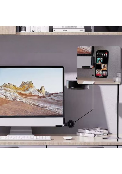 Lenyes Cr210 360 Dönebilen V Köşeli Magnetik Araç İçi Telefon Tutucu Siyah