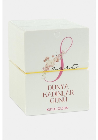Dünya Kadınlar Günü Bileklik Kartı-beyaz N145 Çok Renkli