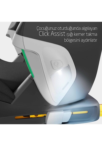 Maxi-Cosi Kore Pro Işık Sensörlü ADAC'lı İsofixli I-Size 15-36 Kg Çocuk Oto Koltuğu Authentic Black