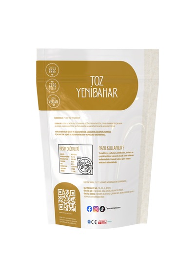 Toz Yenibahar 100 Gr İnce Öğütülmüş Yenibahar Baharatı, Dolma, Sarma, Köfte Ve Yemekler İçin
