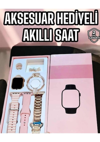 Akıllı Saat Sesli Görüşme Bildirim Görme Uyku Ve Sağlık Takibi