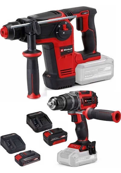 Einhell TP-HD 18/26 Li Bl Akülü Pnömatik Matkap + TP-CD 18/60 Li-i Bl Matkap 2.5ah-4.0AH Akülü Kömürsüz Set Einhell TP-HD 18/26 Li Bl Akülü Pnömatik Matkap + TP-CD 18/60 Li-i Bl Matkap 2.5ah-4.0AH Akülü Kömürsüz Set