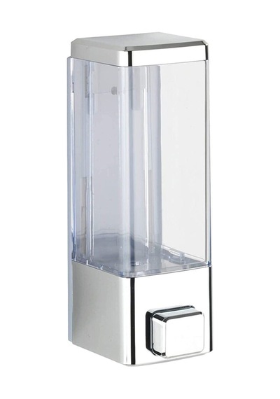 8 Adet Duvara Monte Sıvı Sabunluk Şampuan Dispenseri. Hem Vidalı Hem Yapışkanlı Montaj D-1 Gümüş