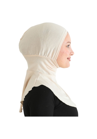 Modish Group Kadın Boyunluklu Hijab Tesettür Pratik Spor Bone - Sarı BEj