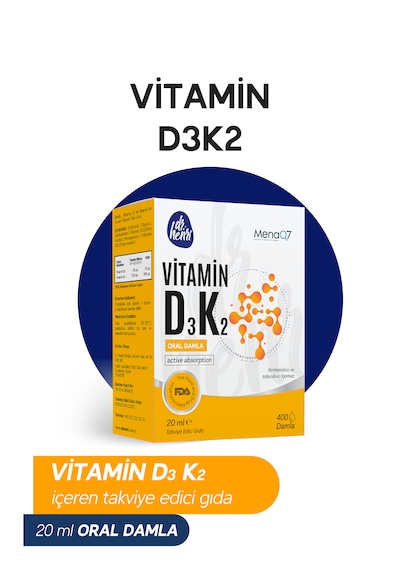 Dr. Henri D3 K2 Vitamini İçeren Takviye Edici Gıda 20 ML