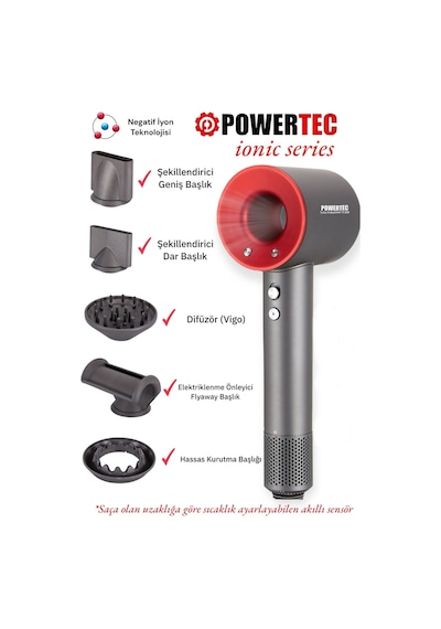 Powertec TR-3333 Plazma Fön Makinesi