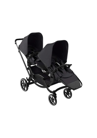 Abc Design Zoom2 Coal Travel Set - Özel Seri İkiz Bebek Arabası Siyah Ana Kucaklı Seyahat Seti