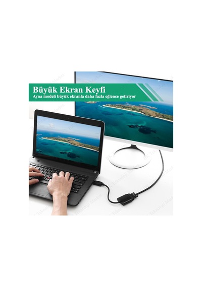 Displayport To Vga Çevirici Converter Dp To Vga Adaptör