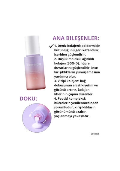 Varı Hope Varı:hope Triple Collagen Premium Ampoule 30 Ml 3 Çeşit Kolajen İçeren Sıkılaştırıcı Premium Ampul