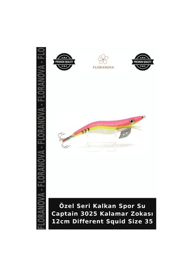 Özel Seri Spor Su Captain 3025 Kalamar Zokası 12cm Different Squid Size 35