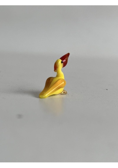 El Yapımı Mini Murano Cam Ördek Biblo A151-08