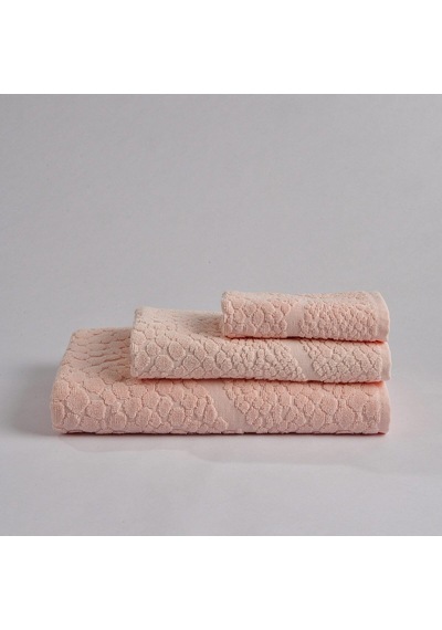 Velune Pamuk Banyo Havlusu Pembe 90x150 Cm Çok Renkli