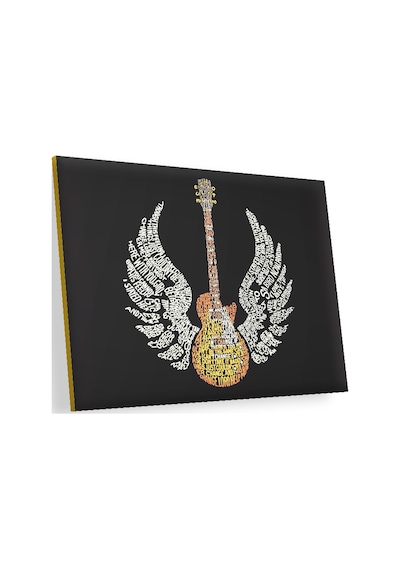 Cakasepetim Şarkı Sözleri Melek Kanatlı Gitar Ahşap Mdf Tablo