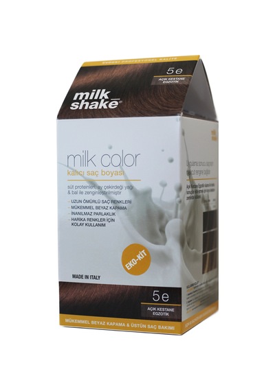 Milk_Shake Milk Color Eko - Kit Açık Kestane Egzotik  - 5E (Köpüksüz)