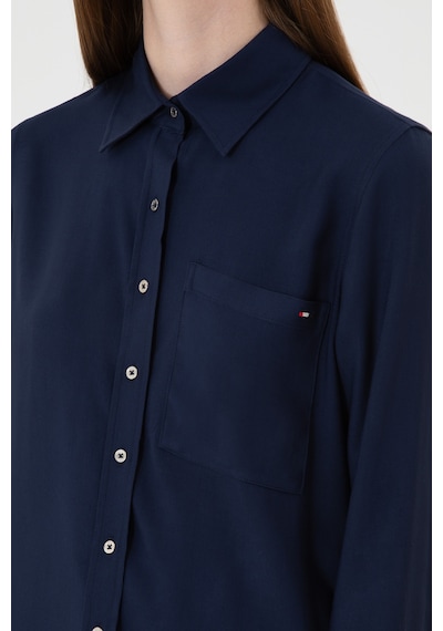 U.s. Polo Assn. Kadın Lacivert Gömlek Desenli 50316412-vr033 Lacivert