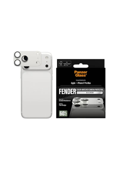 Panzerglass Apple Uyumlu iPhone 17 Pro Max Fender Gümüş Lens Koruyucu Gümüş