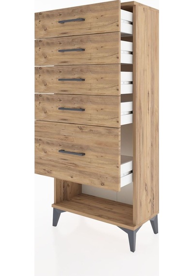 Hyperion Dolap 5 Çekmeceli 60x44x134 Çam-çam Çam Hyperion Dolap 5 Çekmeceli 60x44x134 Çam-çam Çam