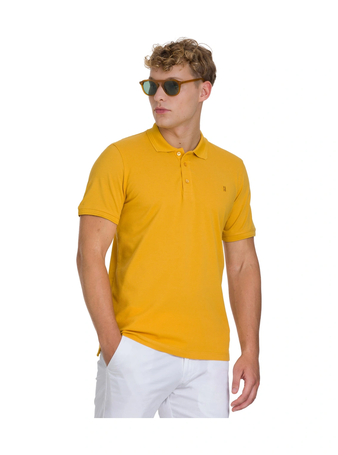 Hatemoğlu Hardal Regular Fit 100% Pamuklu Polo Yaka Tişört 35224 598270