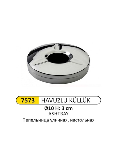 Masa Üstü Havuzlu Küllük Gümüş