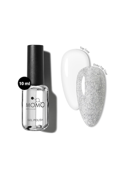 Momo Professional Undefined Kalıcı Oje İçin Disko Efekt Top Coat 10 Ml