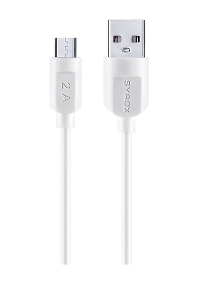 Syrox C70 Micro Usb Şarj Ve Data Kablosu 2.0A 1.1Mt Beyaz (303964134)