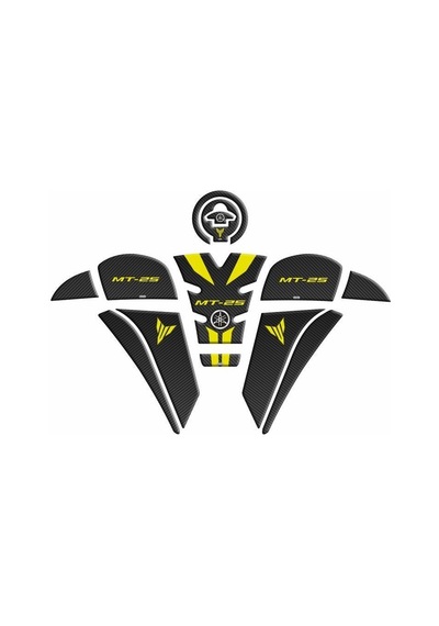 Yamaha Mt-25 2020 - 2024 Uyumlu Tank Pad Set 009 Çok Renkli