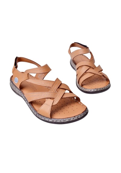 Mammamia D26ys-2415 Kadın Hakiki Deri Günlük Comfort Sandalet Taba