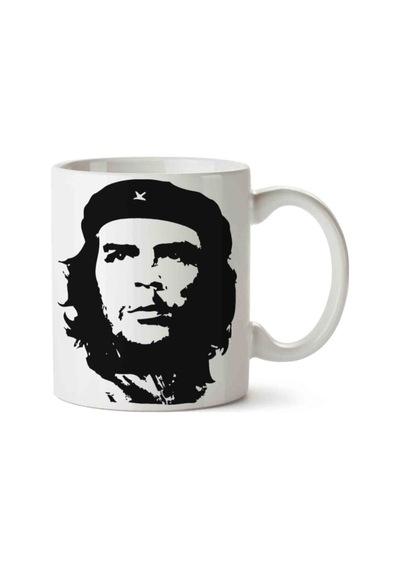 Che Guevara Porselen Kupa Bardak Beyaz
