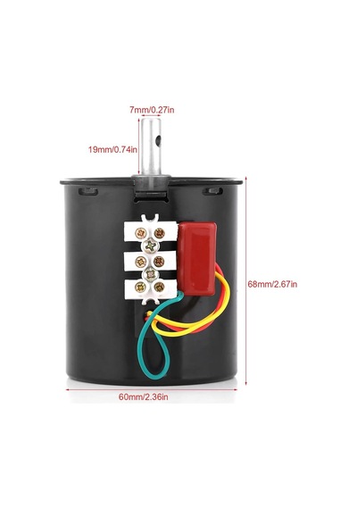 220V AC 28W 60 RPM 68KTYZ Daimi Mıknatıslı Motor
