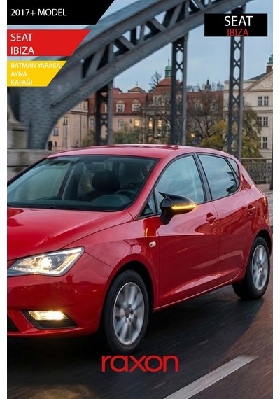 Seat Ibıza 5 - 2017+ Batman & Yarasa Ayna Kapağı Parlak Piano Black Sport