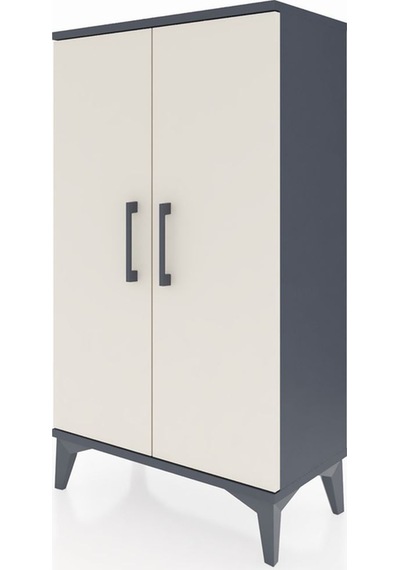 Arges Komodin 2 Kapaklı 60x30x106 Antrasit-aytaşı Antrasit